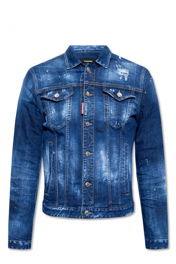 Dsquared denim best sale jacket patches